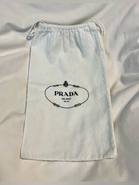 *EUC* Prada Dust Cover Protector Bag- 13" x 8" -Designed To Cover Shoes or Bags